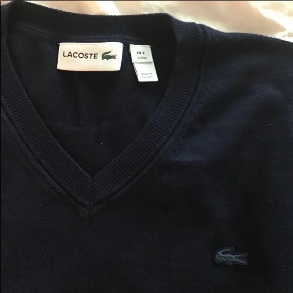 Lacoste V neck sweater